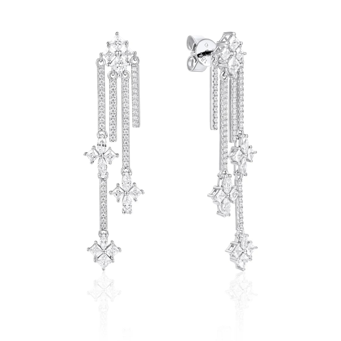 Inspired Chandelier Earrings feature a cascade of diamonds that will glisten and illuminate.