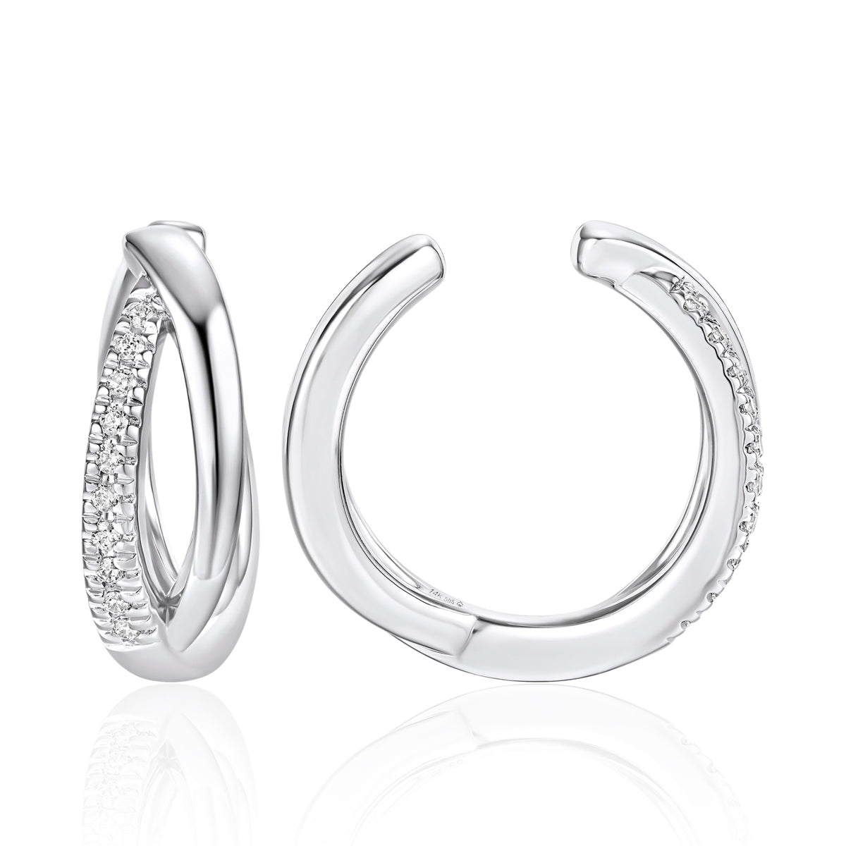 Diamond Overlay Ear Cuff