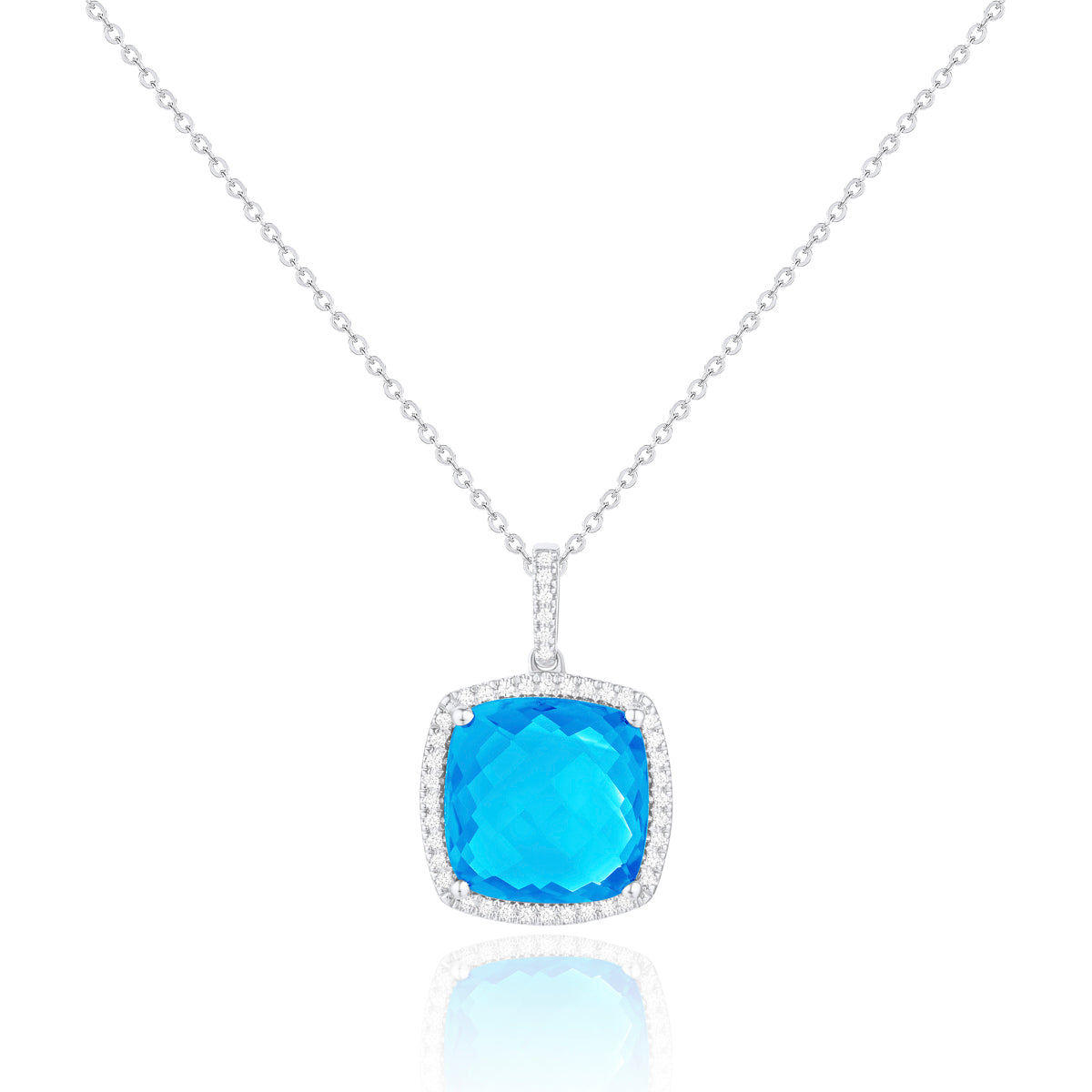 Statement Cushion Cut Necklace