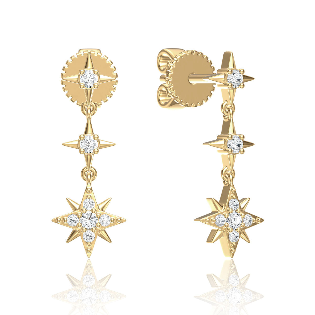 Starfall Diamond Earring
