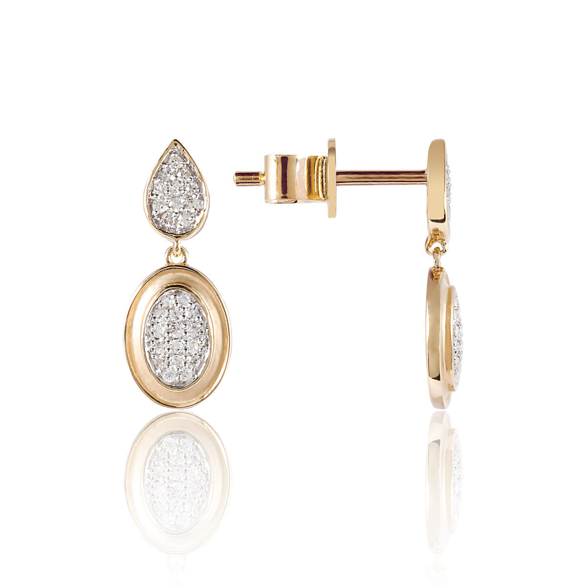 Gilded Pave Earrings