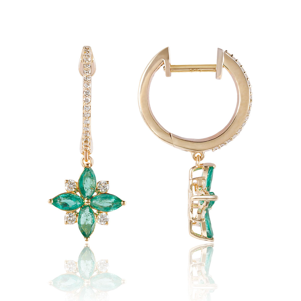 Marquis Flower Earrings