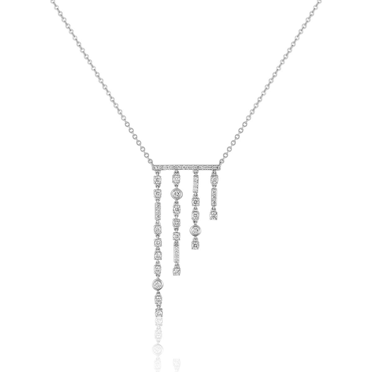 Four Row Diamond Necklace