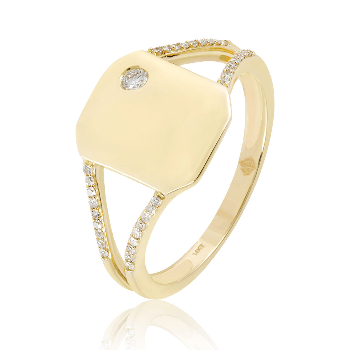 Speckle Split-Shank Ring