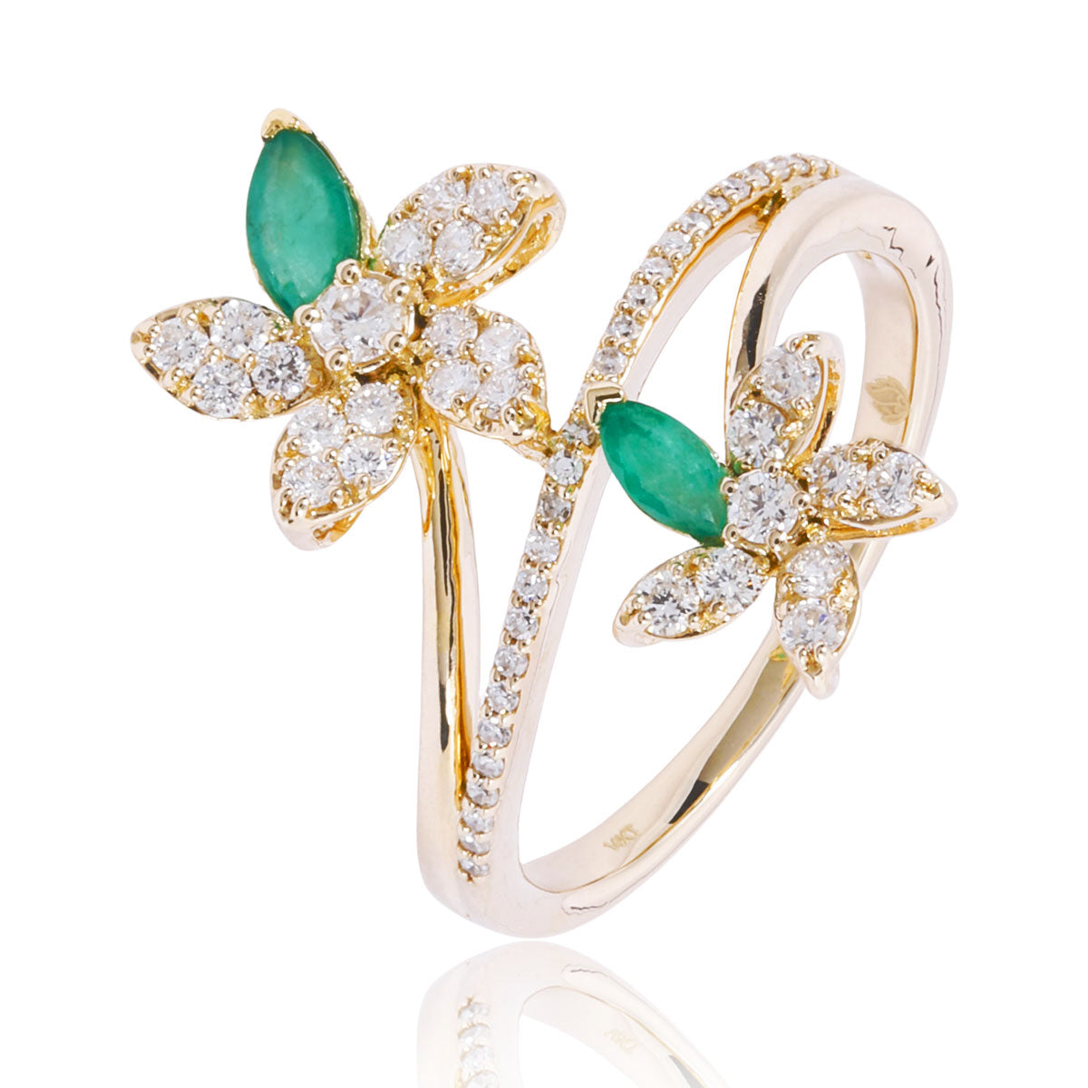 Fleur Duo Bypass Ring