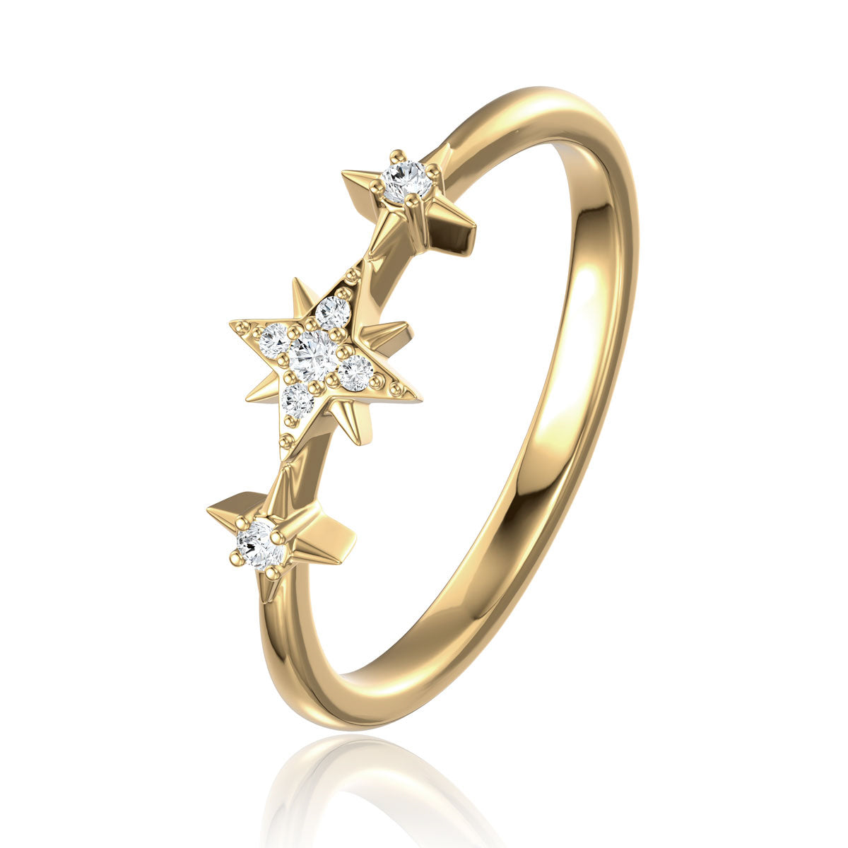 Starburst Trio Ring