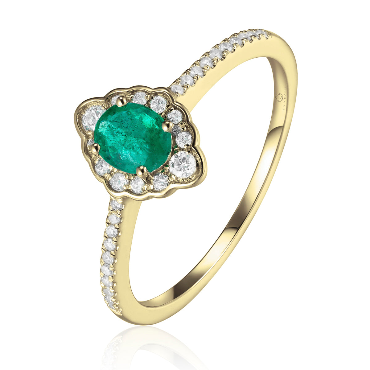 Marquise Halo Classic Ring