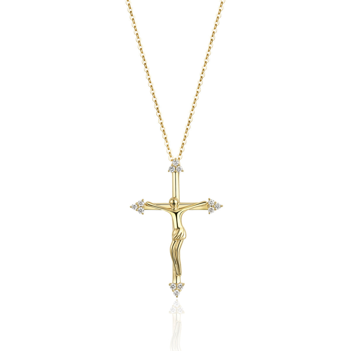 Minimal Cross Necklace