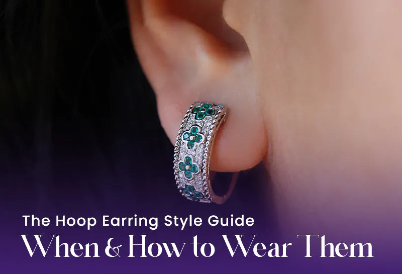 When a woman wears hoop earrings?