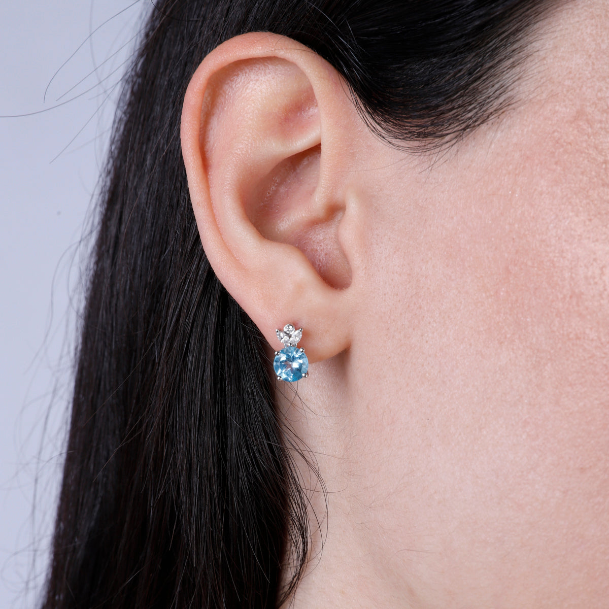 Floral Round Earrings