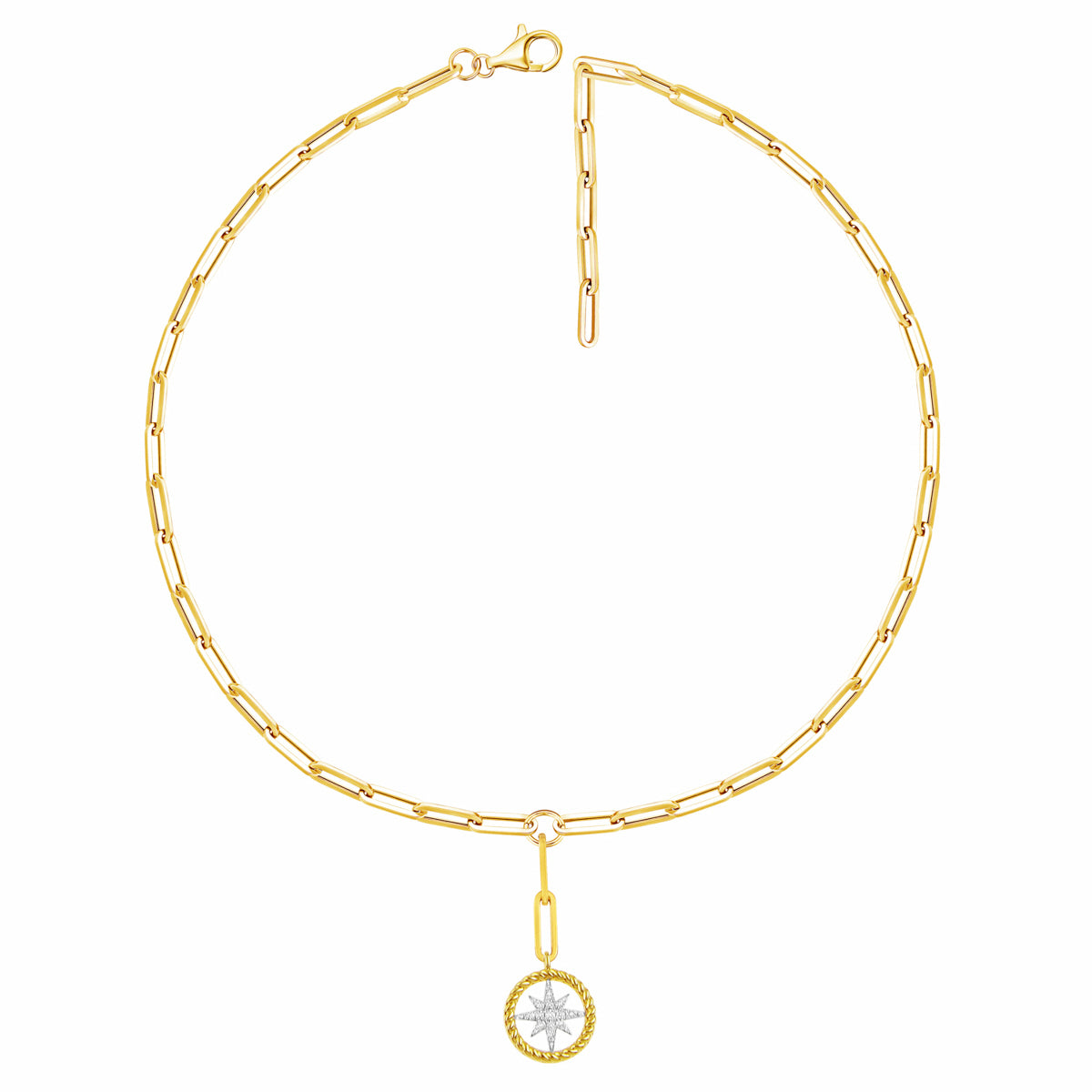 Framed Starbust Paperclip Chain