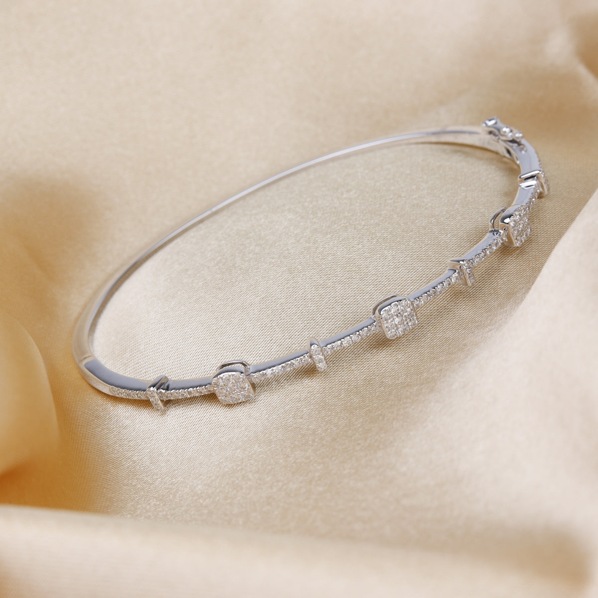 Light and Heavy Stud Bangle