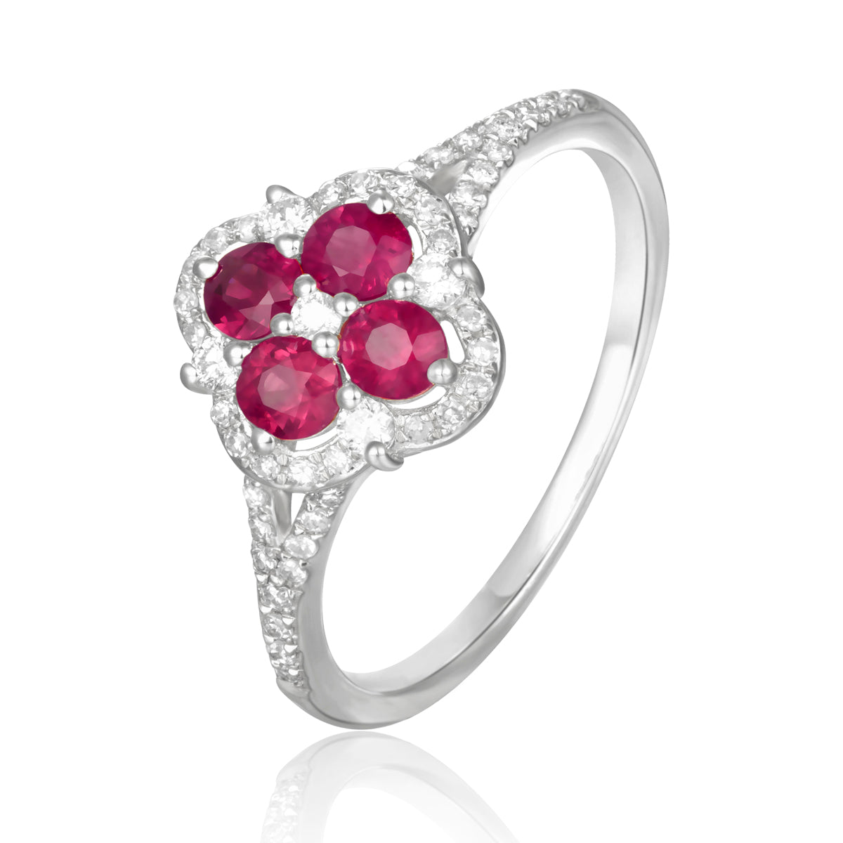 Albaharma ring collection. Stunning emerald ring with diamond accents.