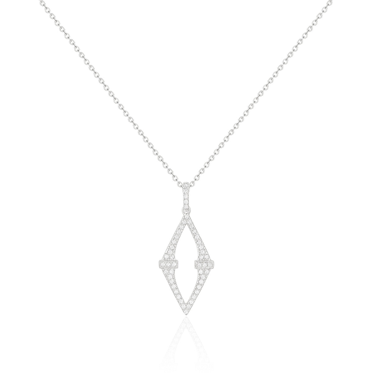 Classic Pave Long Diamond Necklace