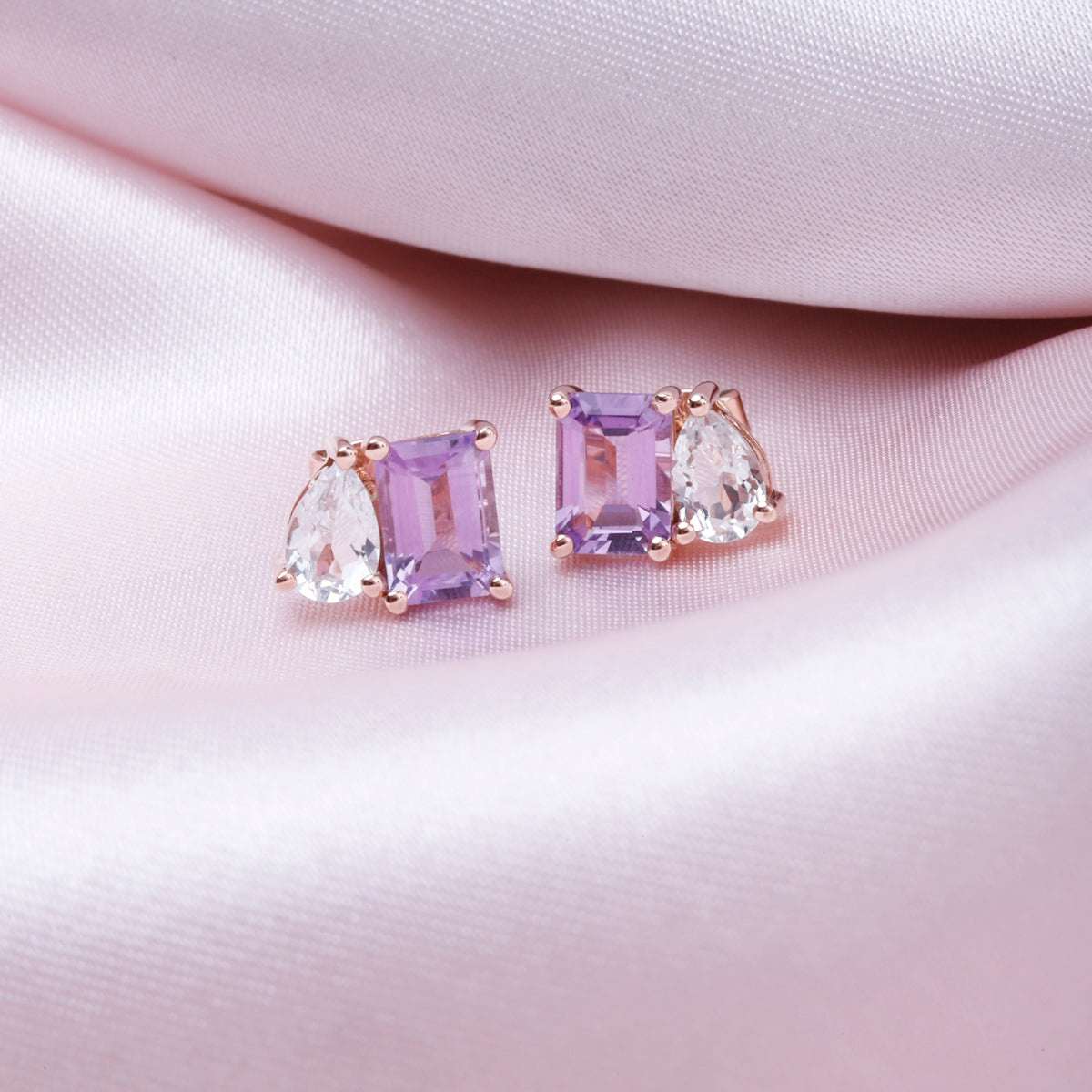 Emerald Cut & Pear Shape Mariposa Earrings