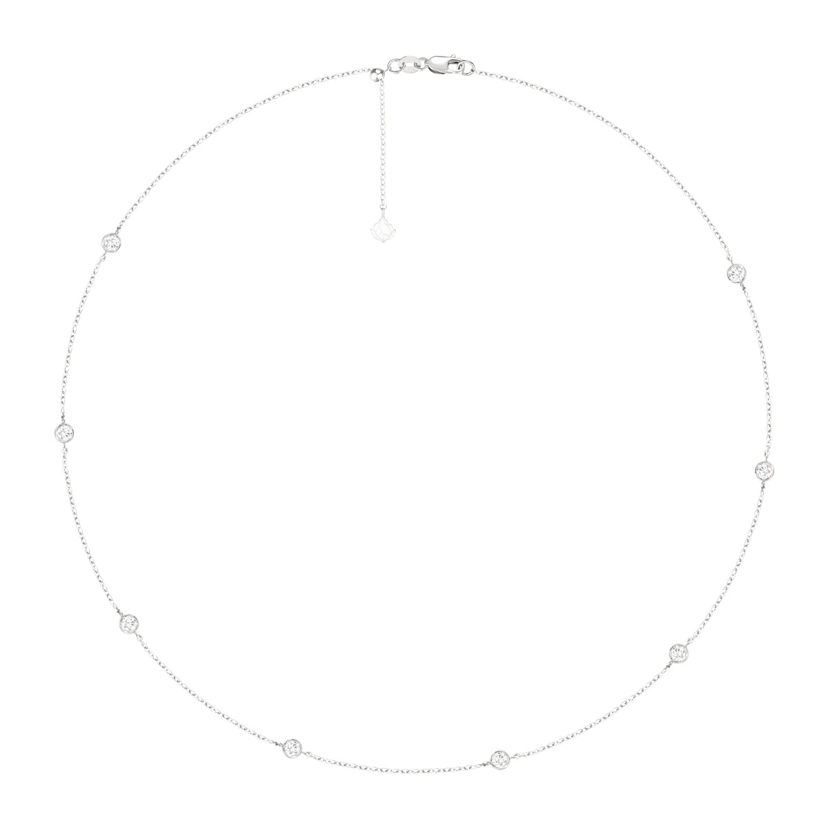 Bezel Diamond Chain crafted with utmost attention to detail. Diamonds set in bezel add brilliance.