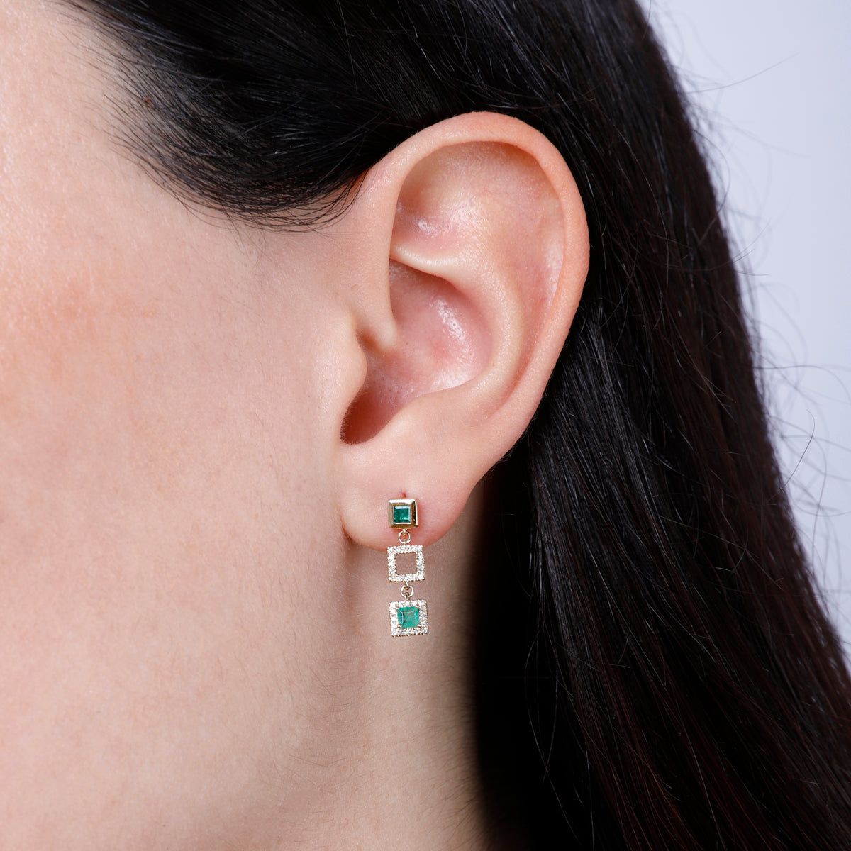 Squares Drop Earrings