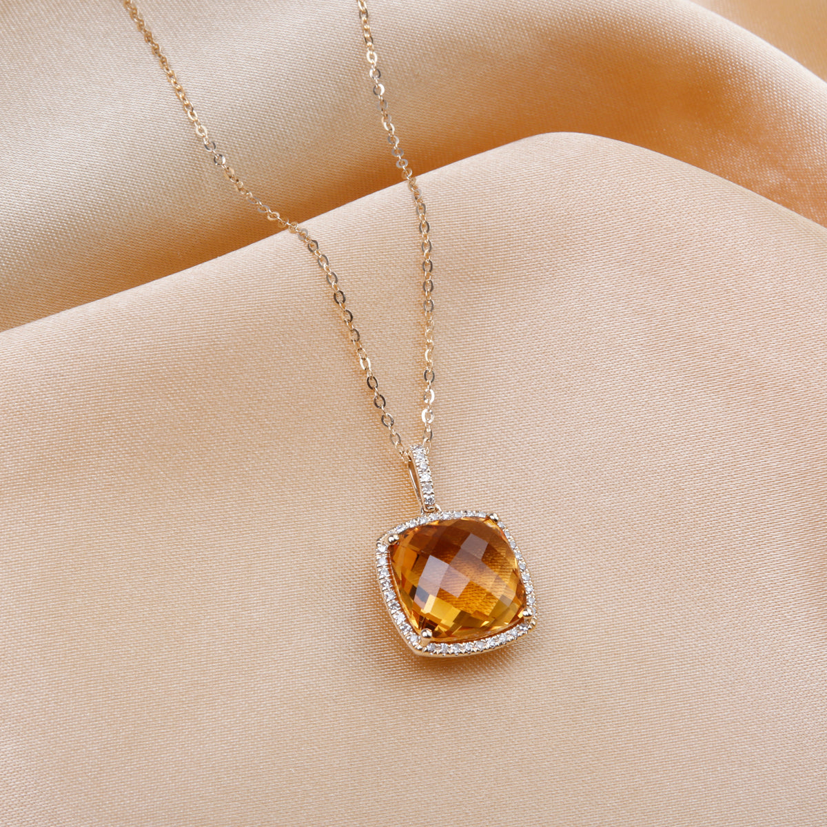 Statement Cushion Cut Necklace