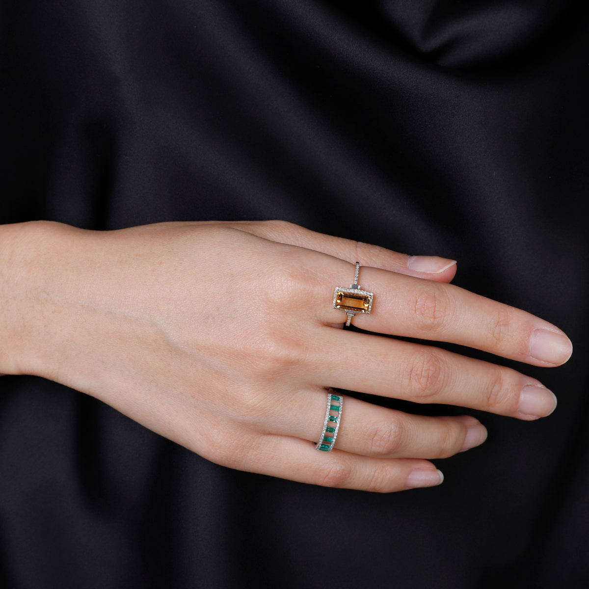 Slim Emerald Cut Ring