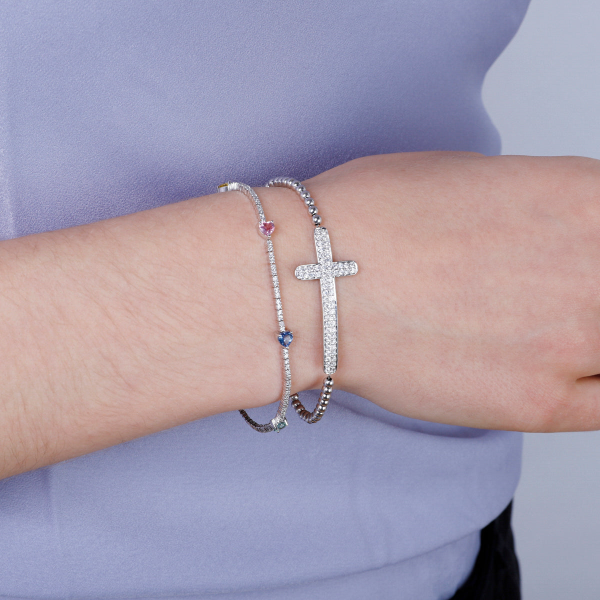 Side Cross Bracelet