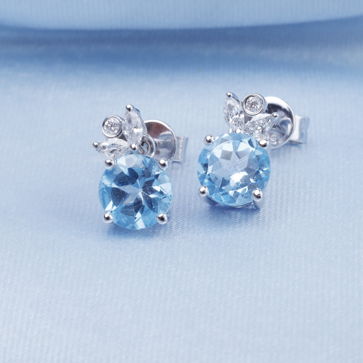 Floral Round Earrings