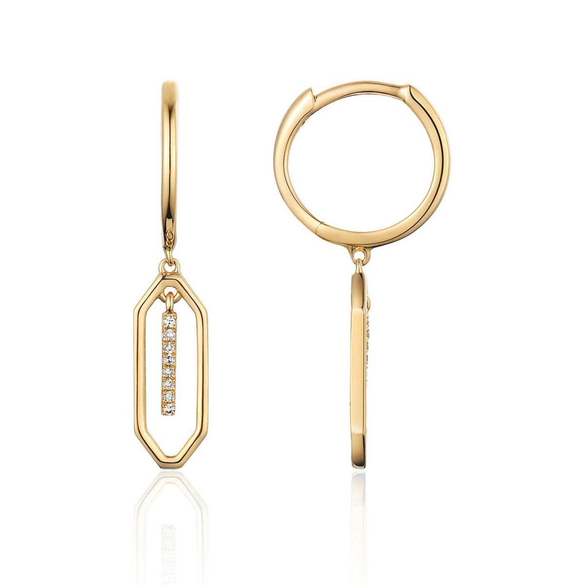 Open Marquis Dangle Earring