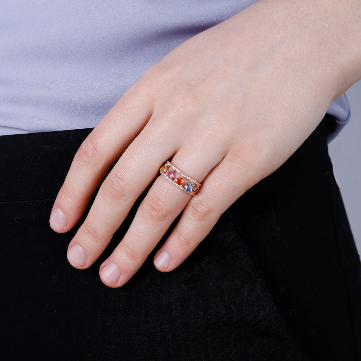 Heart Ladder Ring