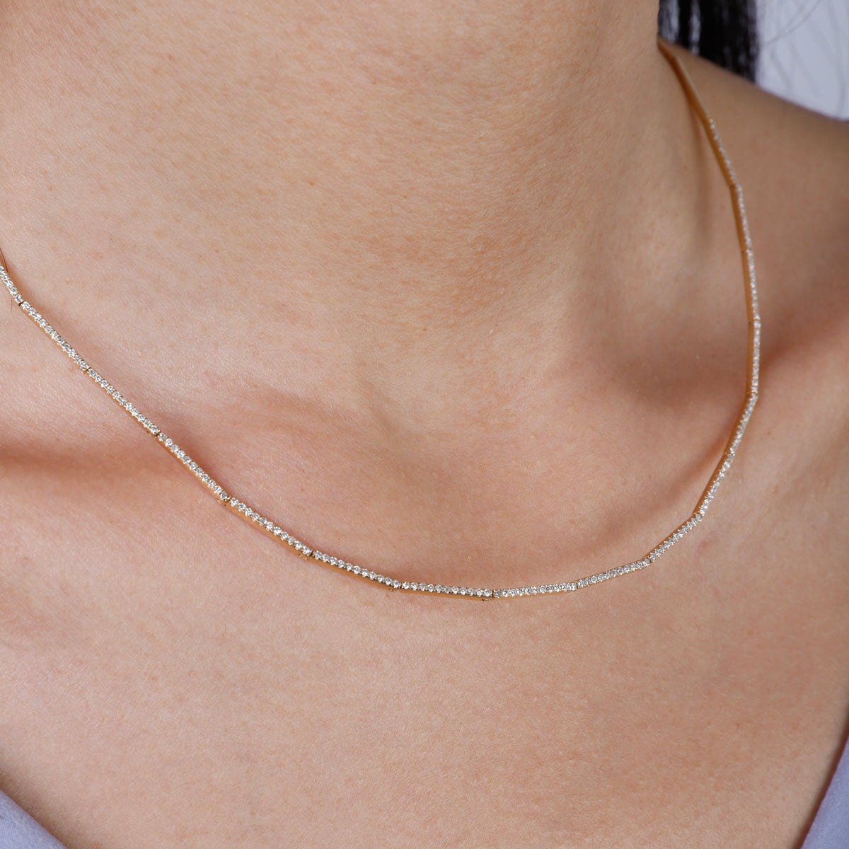 Dainty Pave Necklace