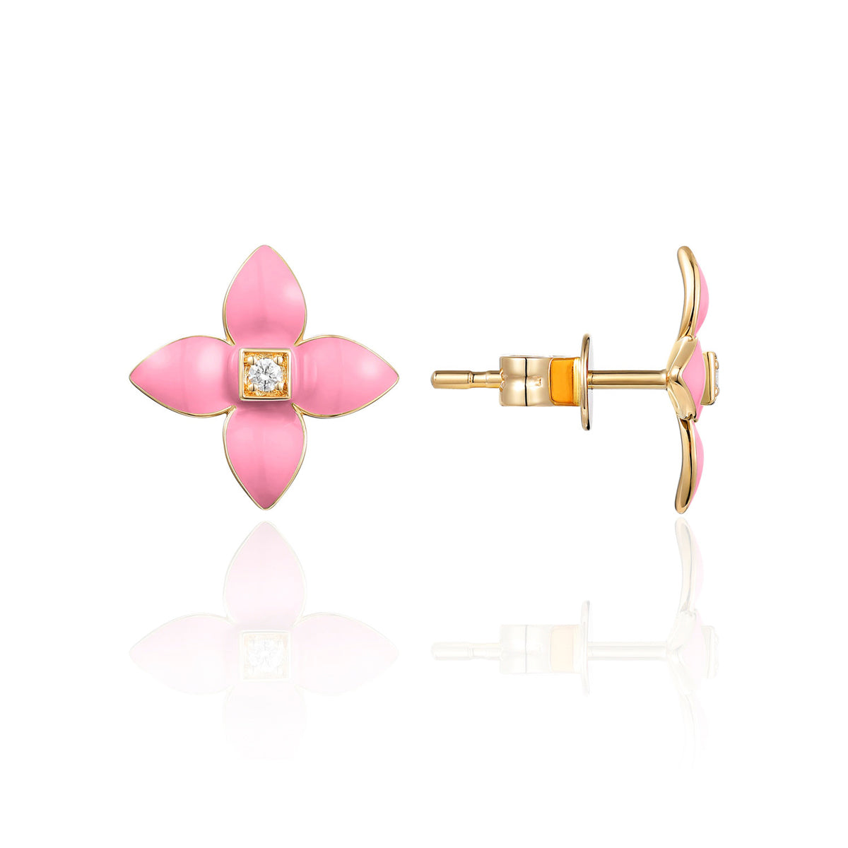 Enamel Floral Studs