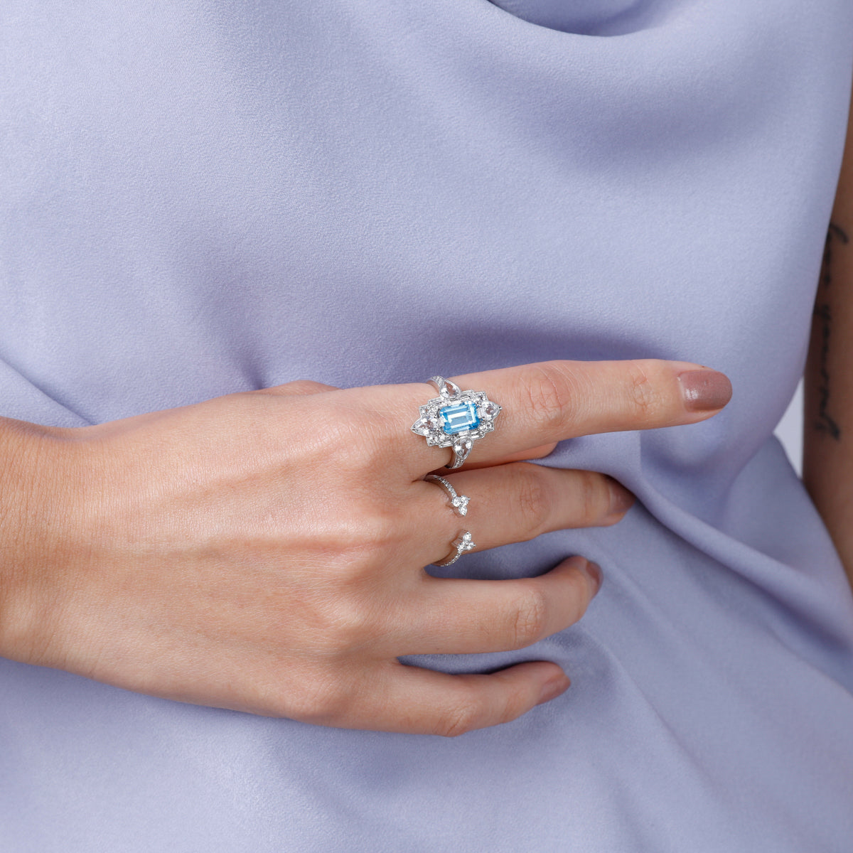 Floral Art Deco Ring