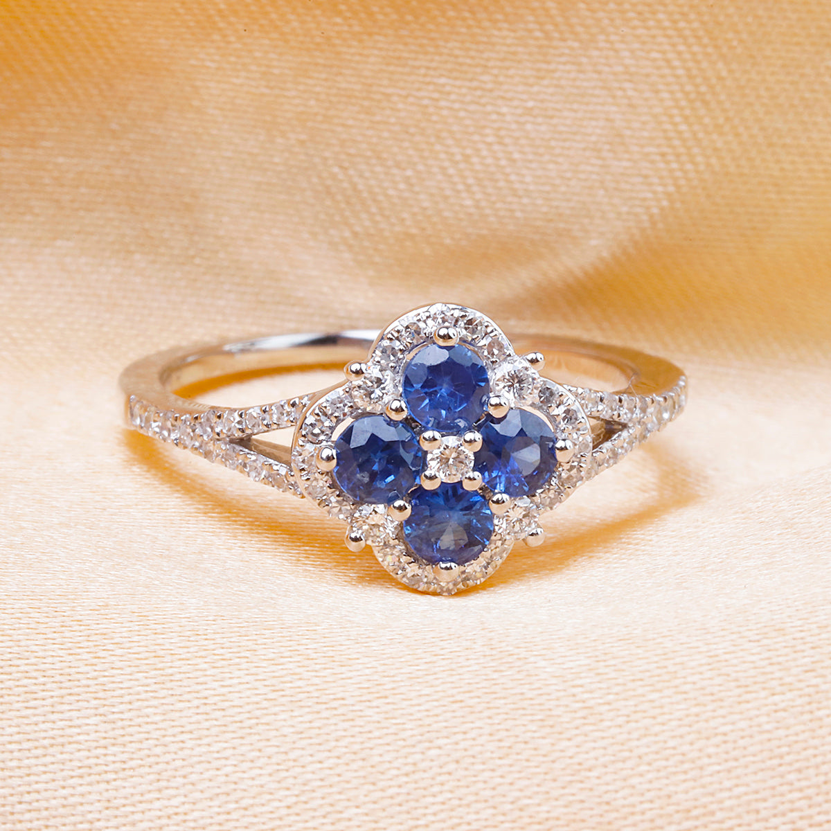Albaharma ring collection. Stunning emerald ring with diamond accents.