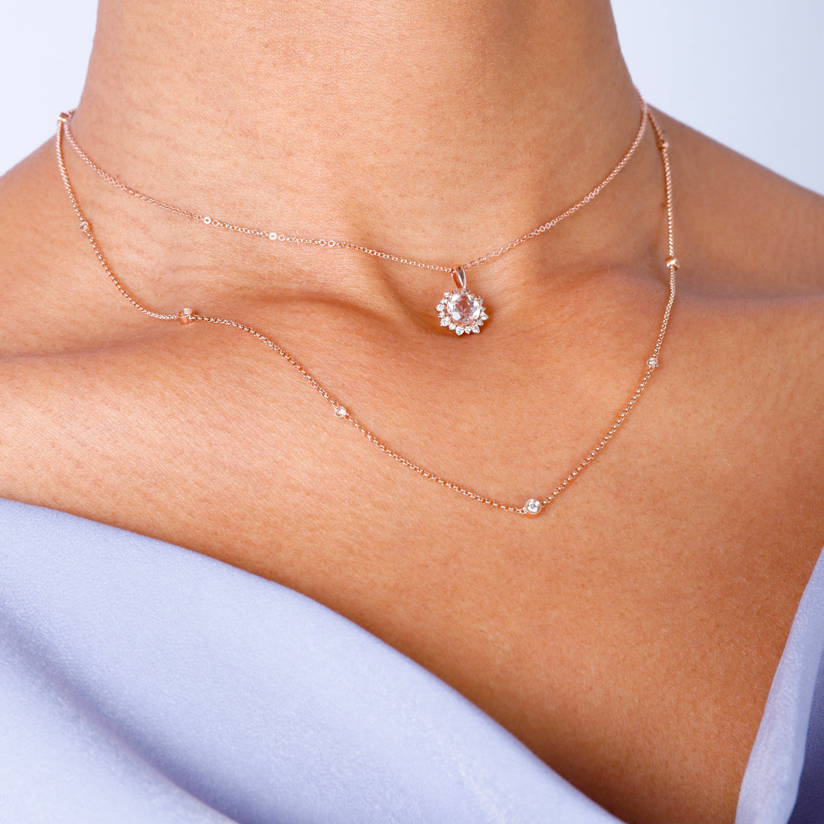 Bezel Diamond Chain Necklace, meticulously crafted a timeless piece that radiates elegance. 