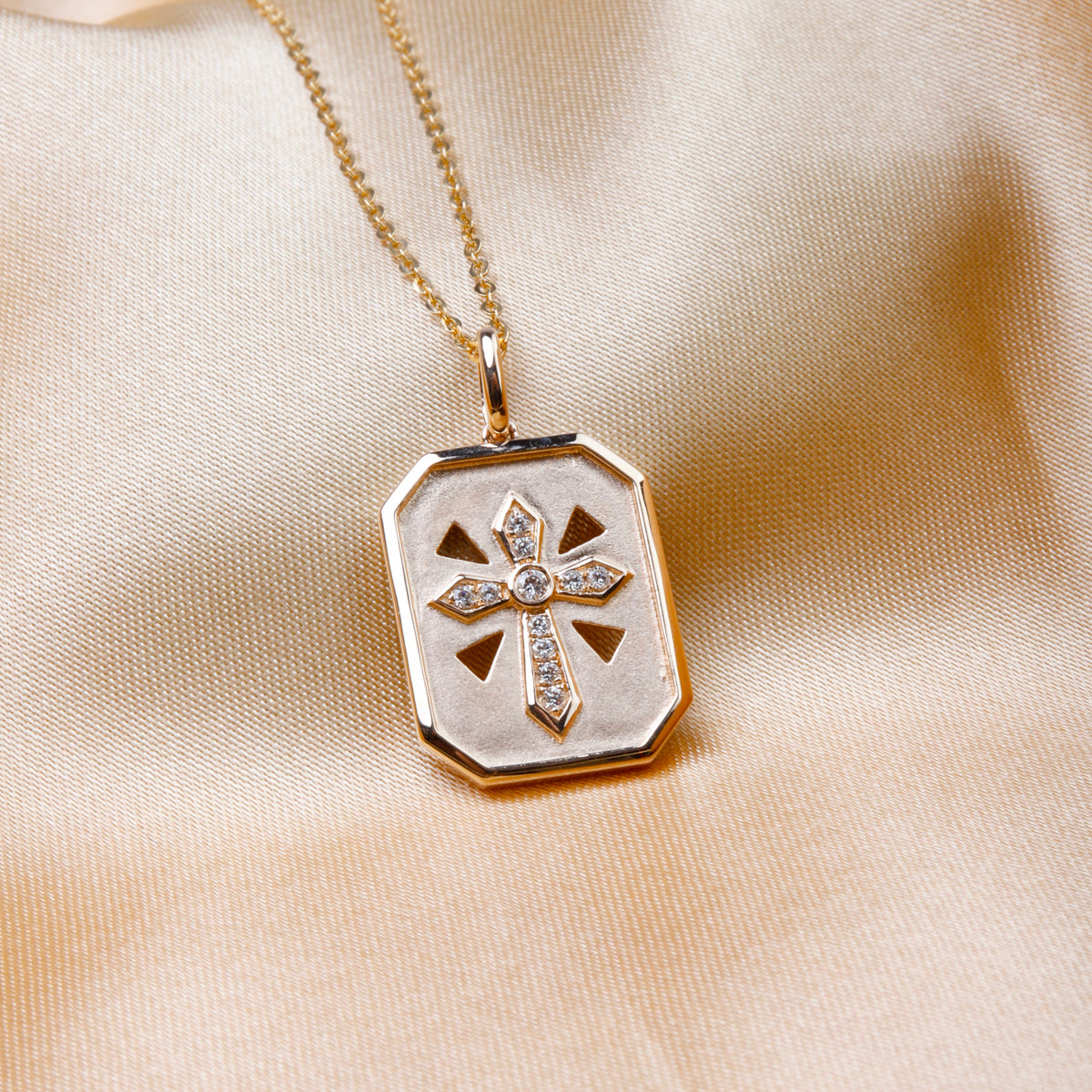 Cross Tag Necklace