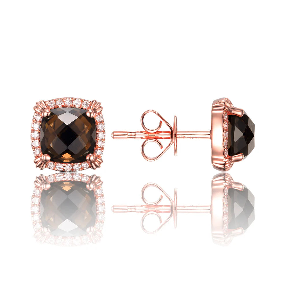 Cushion Cut Stud Earrings