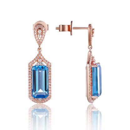 Art Deco Emerald Cut Earrings