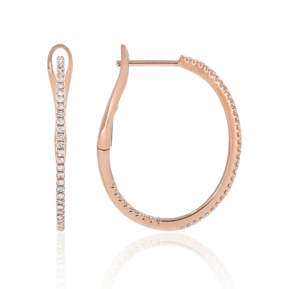 Dainty Single Row Hoops