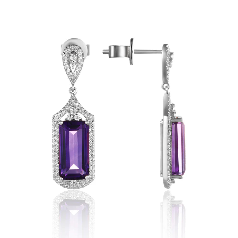 Art Deco Emerald Cut Earrings