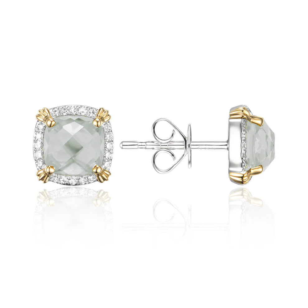 Cushion Cut Stud Earrings