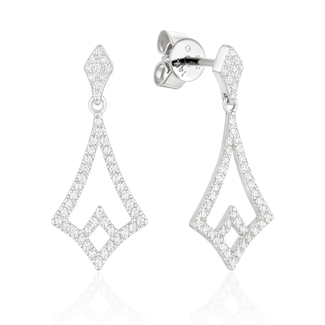 Chandelier Drop Earrings, inspired design adds a classic touch with its all around diamonds.
