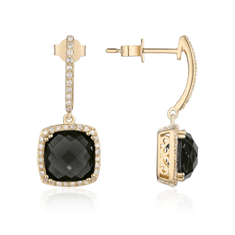 Cushion Cut Drop Earrings