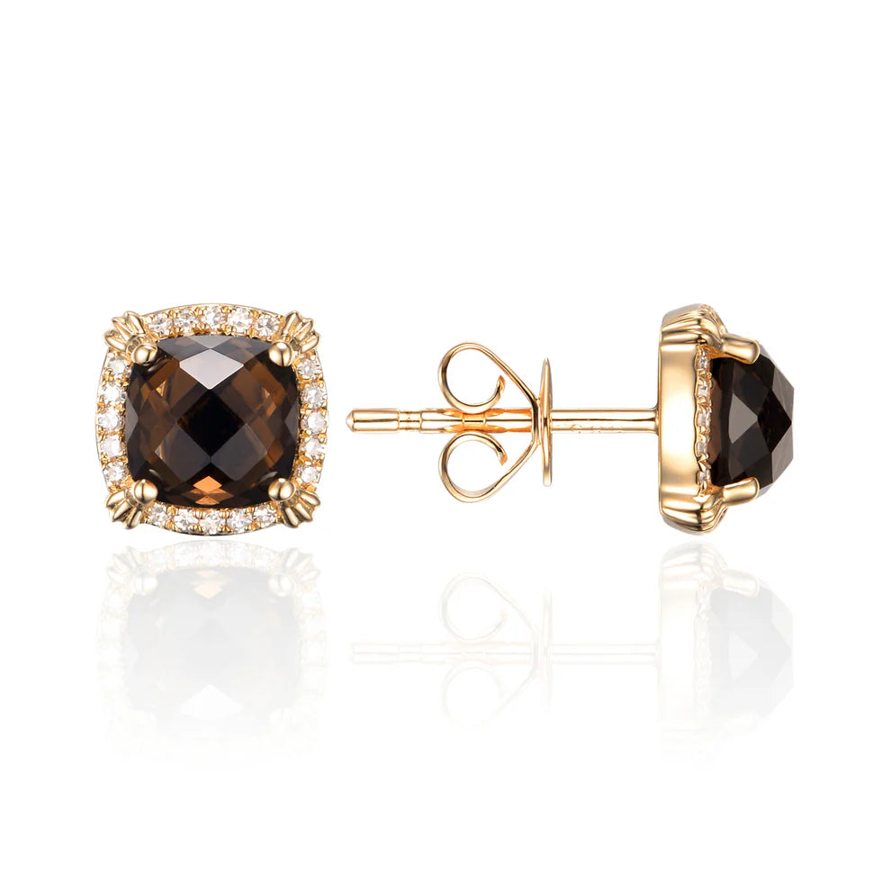 Cushion Cut Stud Earrings