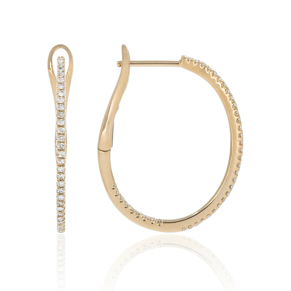 Dainty Single Row Hoops