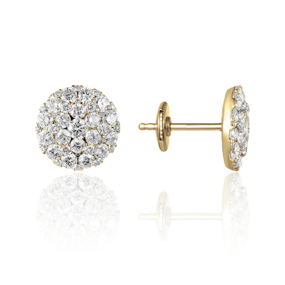 Diamond Cluster Earrings