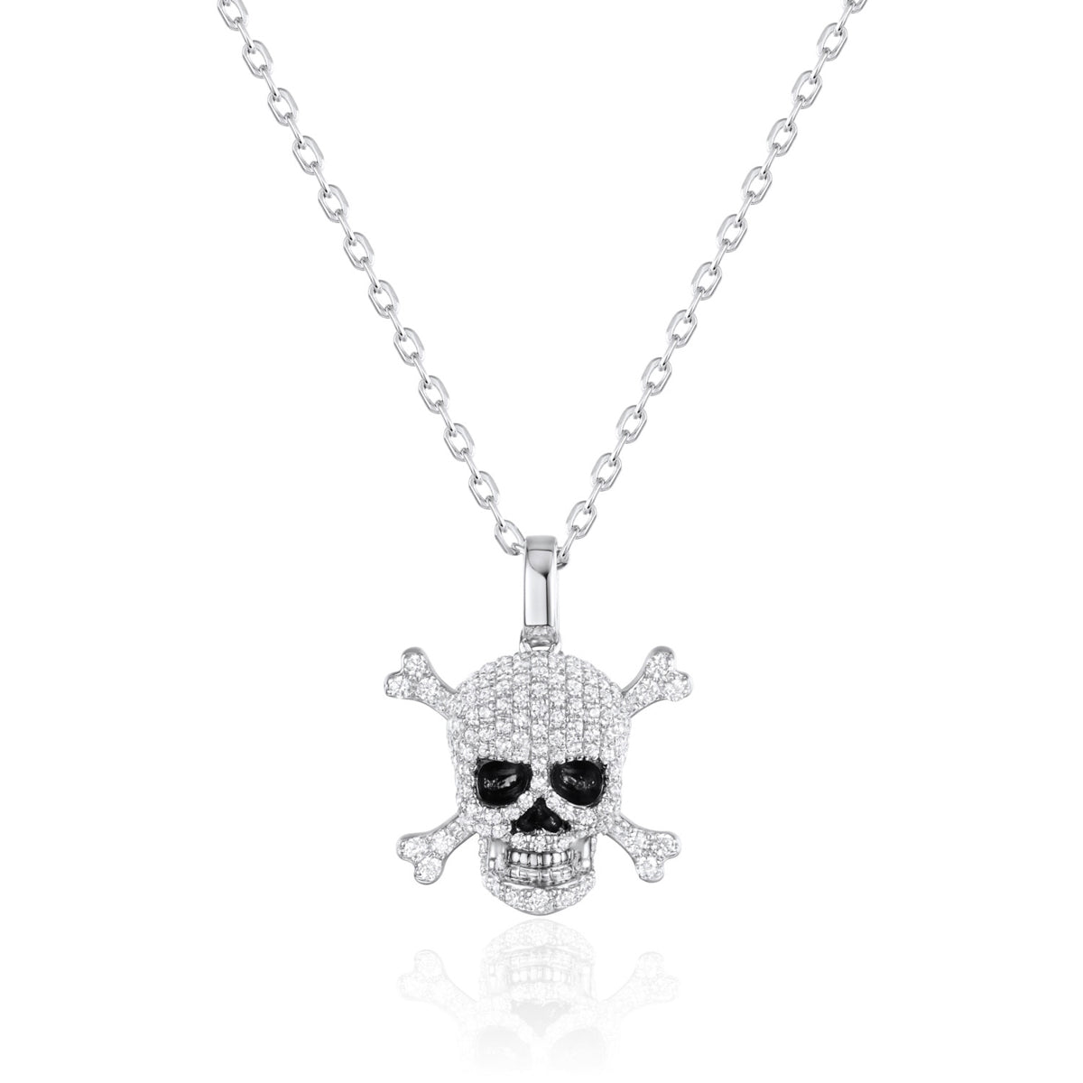 Pave Skull Necklace