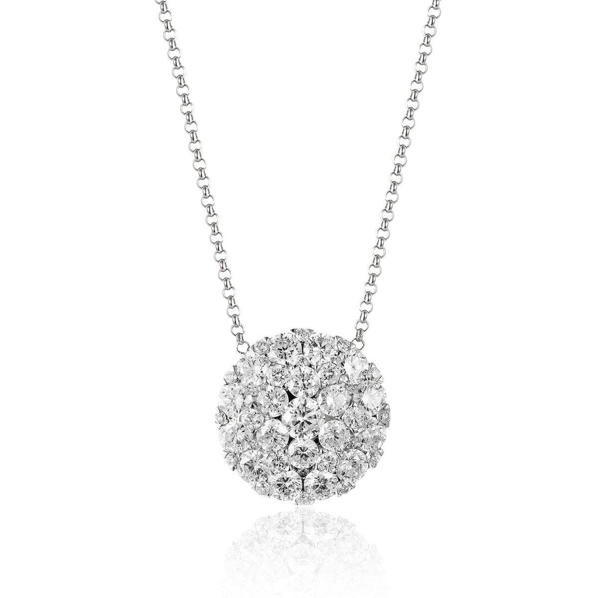 Diamond Cluster Necklace