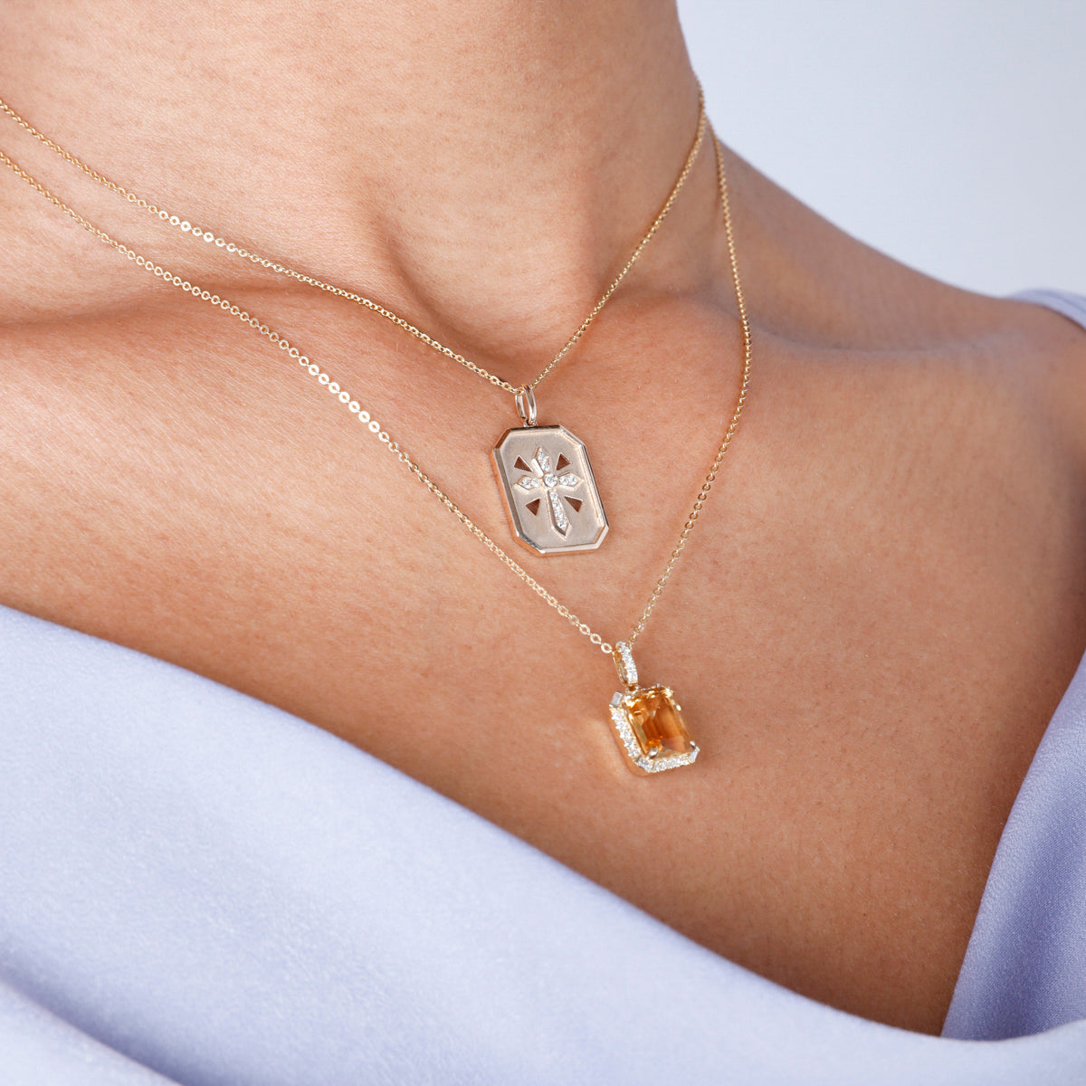 Cross Tag Necklace