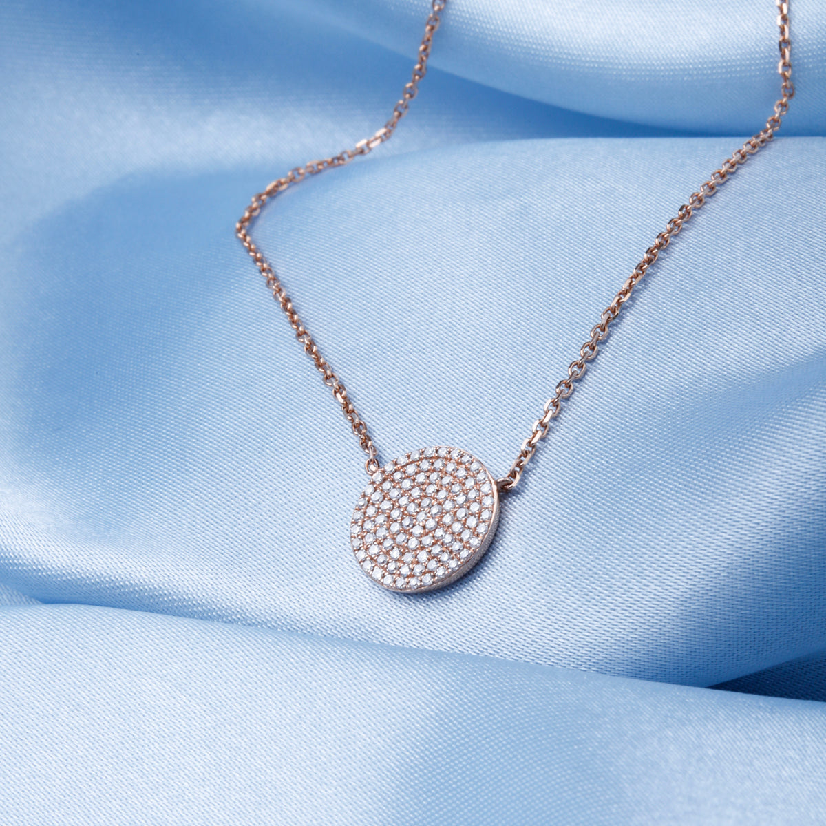 Micro Pave Diamond Necklace