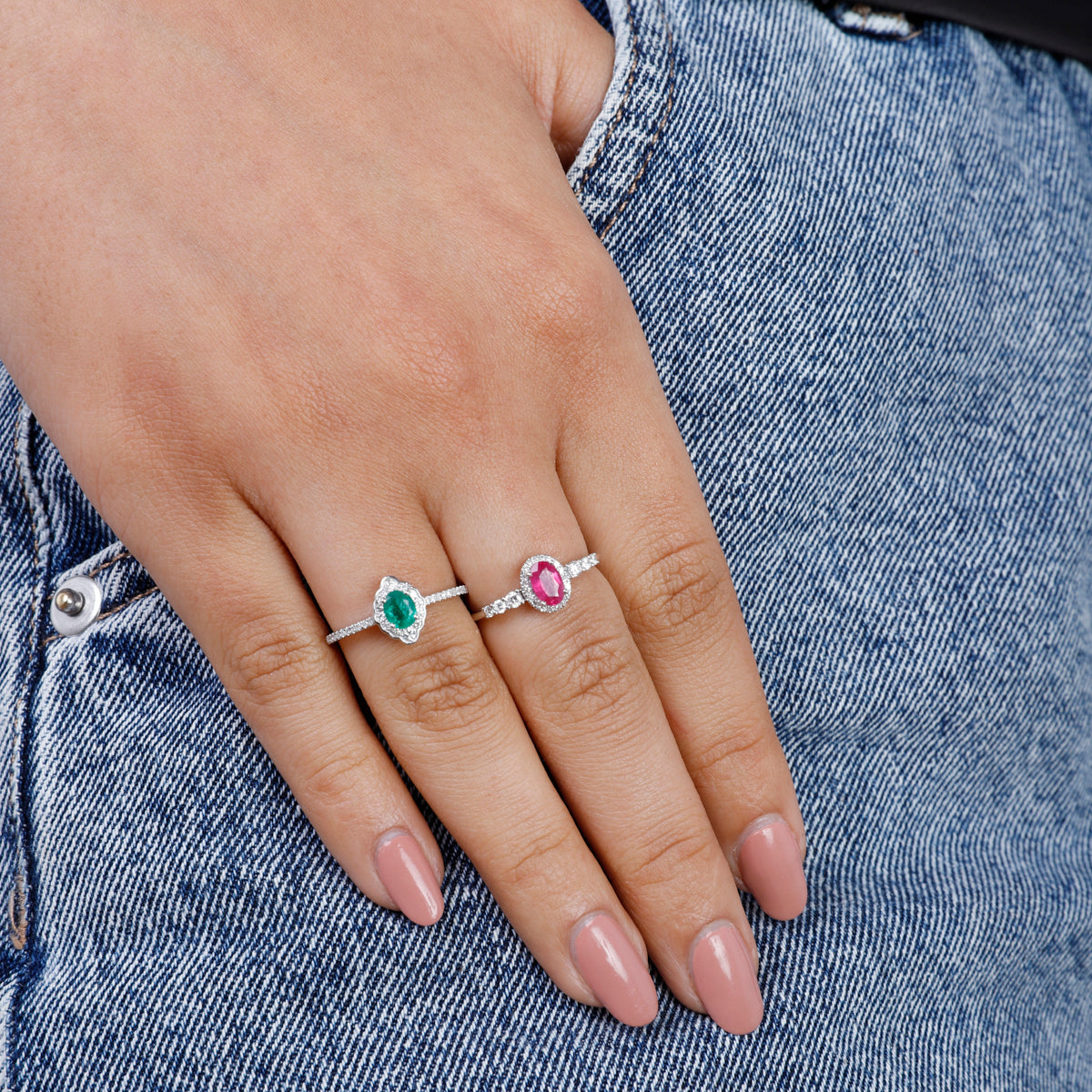 Marquise Halo Classic Ring