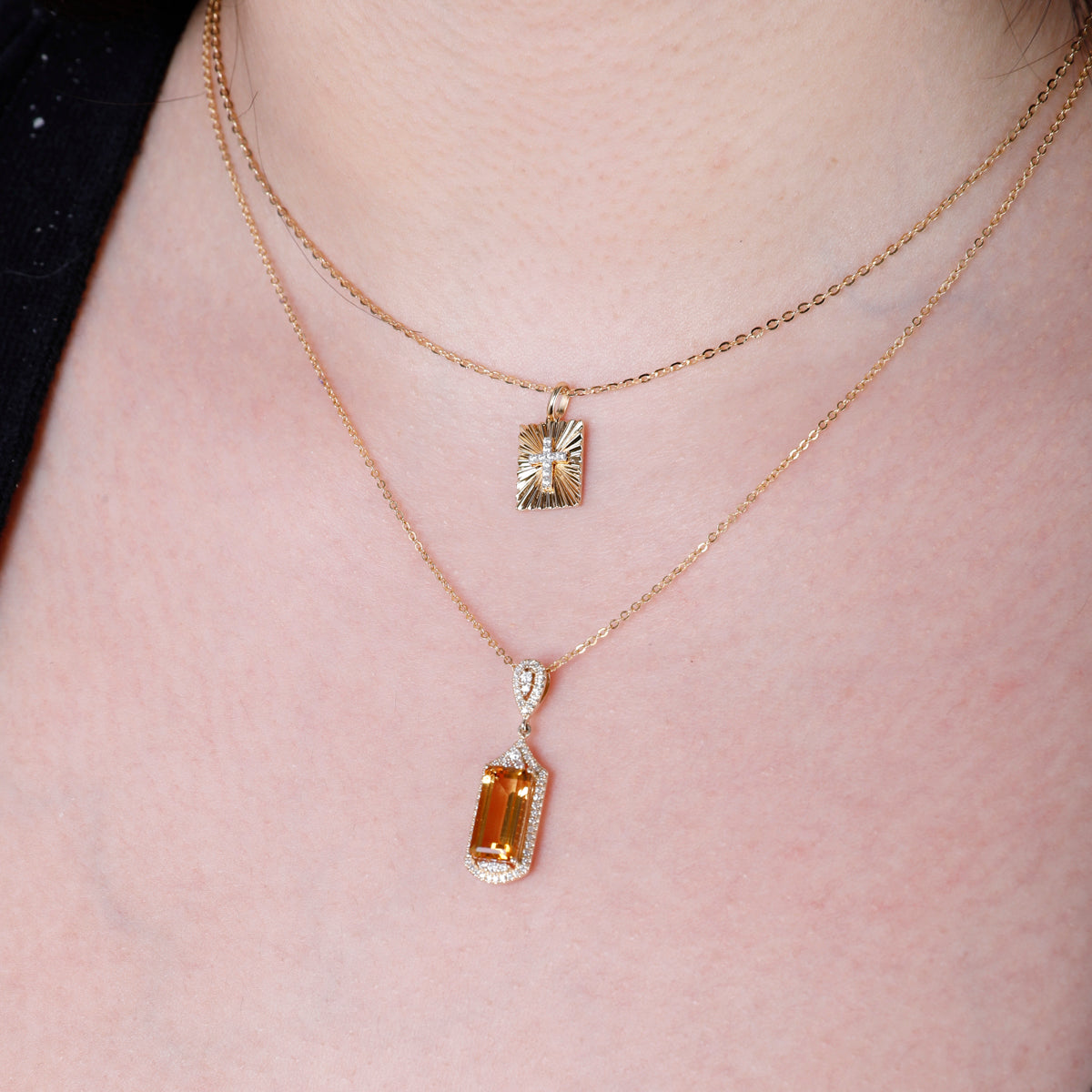 Royale Emerald Cut Necklace