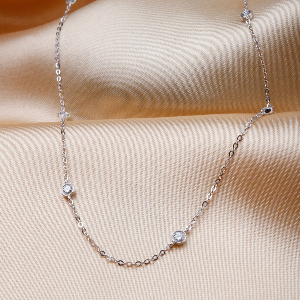 Diamond Bezel Necklace